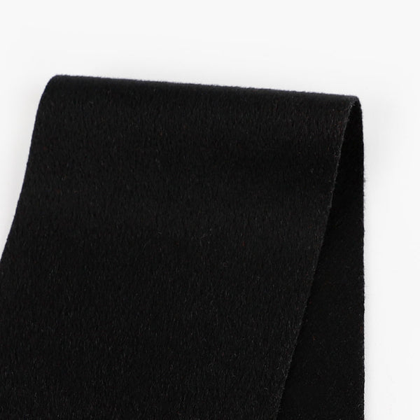 Pure Wool Brushed Coating - Black