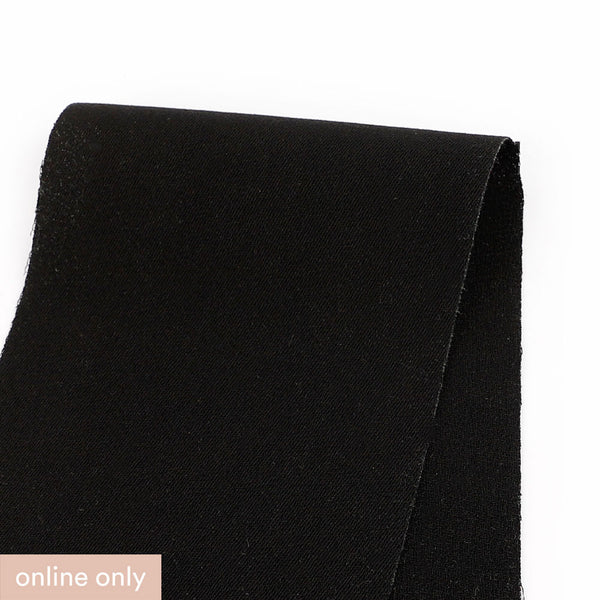 Poly Crepe Backed Twill - Black