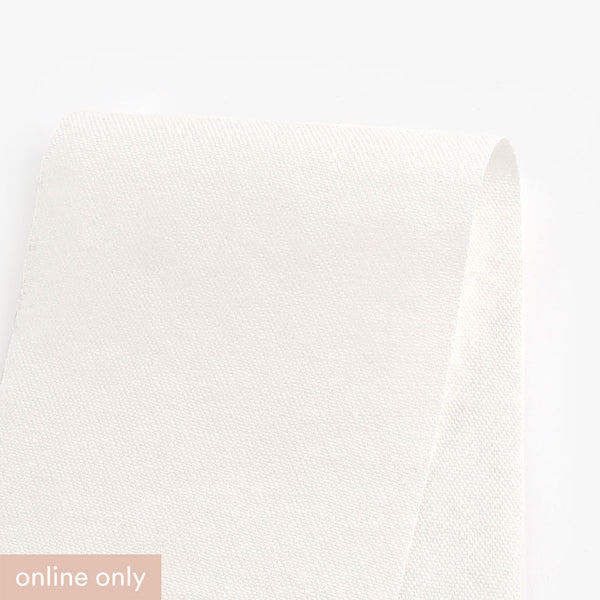 Tumbled Midweight Linen - Off White (remnant)