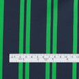Twin Stripe Poly Twill - Ink / Emerald