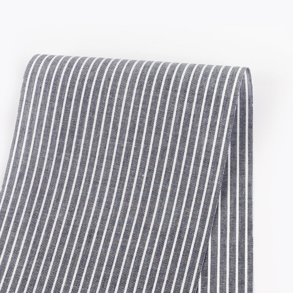 Lightweight Stripe Lyocell / Cotton - Black