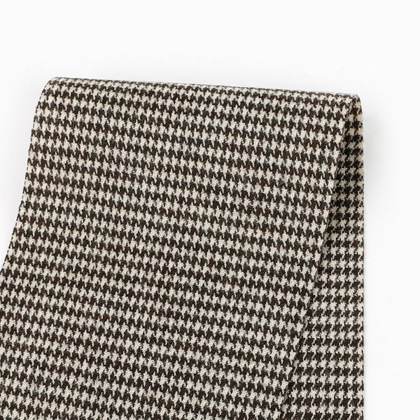 Baby Houndstooth Wool Blend Suiting - Sparrow