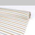 Metalic Weft Stripe Silk - Ivory