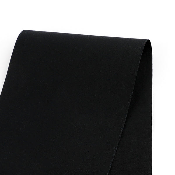 Stretch Cotton Shirting - Black