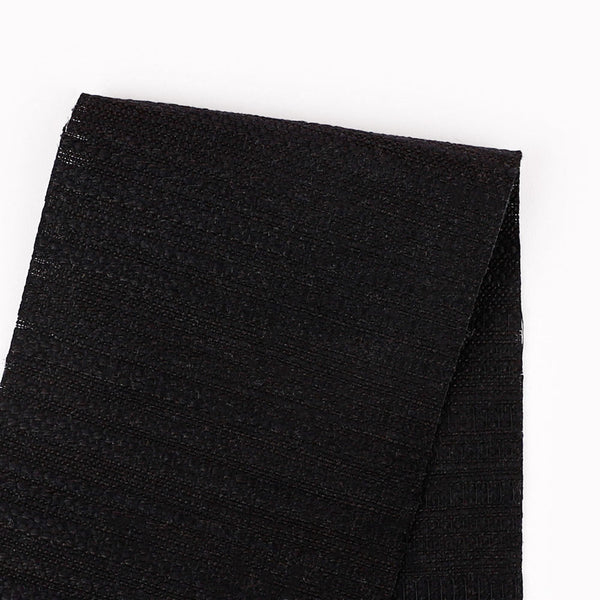 Heavyweight Slubbed Cotton Tweed - Black