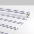 Chain Stripe Linen - White / Navy