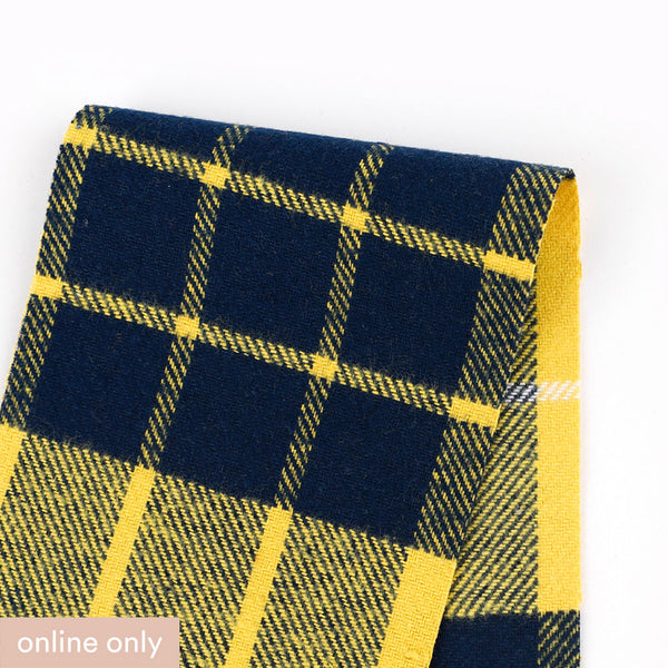 Cotton Twill Plaid Flannelette - Yellow Mix