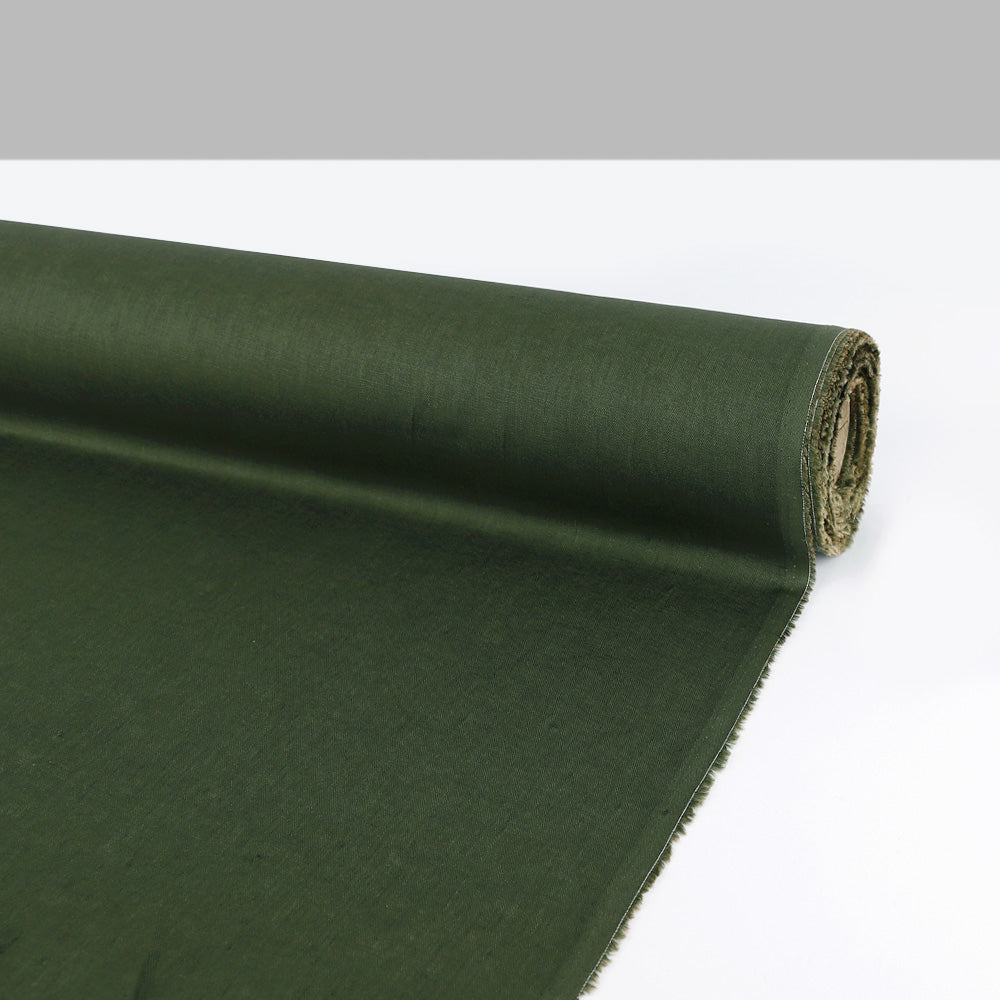 Organic Linen - Military Green