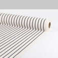 Hairline Pinstripe Cotton Twill - Ink