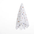 Embroidered Insects Linen - White Multi (remnant)