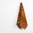 Leopard Print Cotton / Linen Canvas - Spice