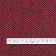 Herringbone Wool / Viscose Coating - Boysenberry