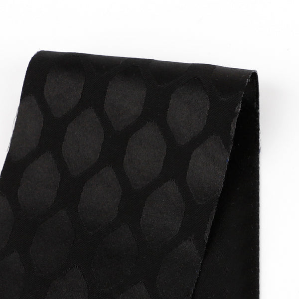 Hexagon Cotton / Poly Jacquard - Black