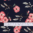 Hibiscus Cotton - Dark Navy