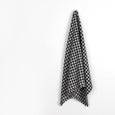 Houndstooth Wool / Poly Coating - Black / White