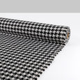 Houndstooth Wool / Poly Coating - Black / White