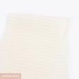 Weft Stripe Silk / Cotton Shirting - Ivory