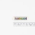 KATM Woven Labels - Rainbow Handmade (cream)