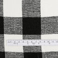 Bold Basketweave Gingham Linen / Cotton - Black