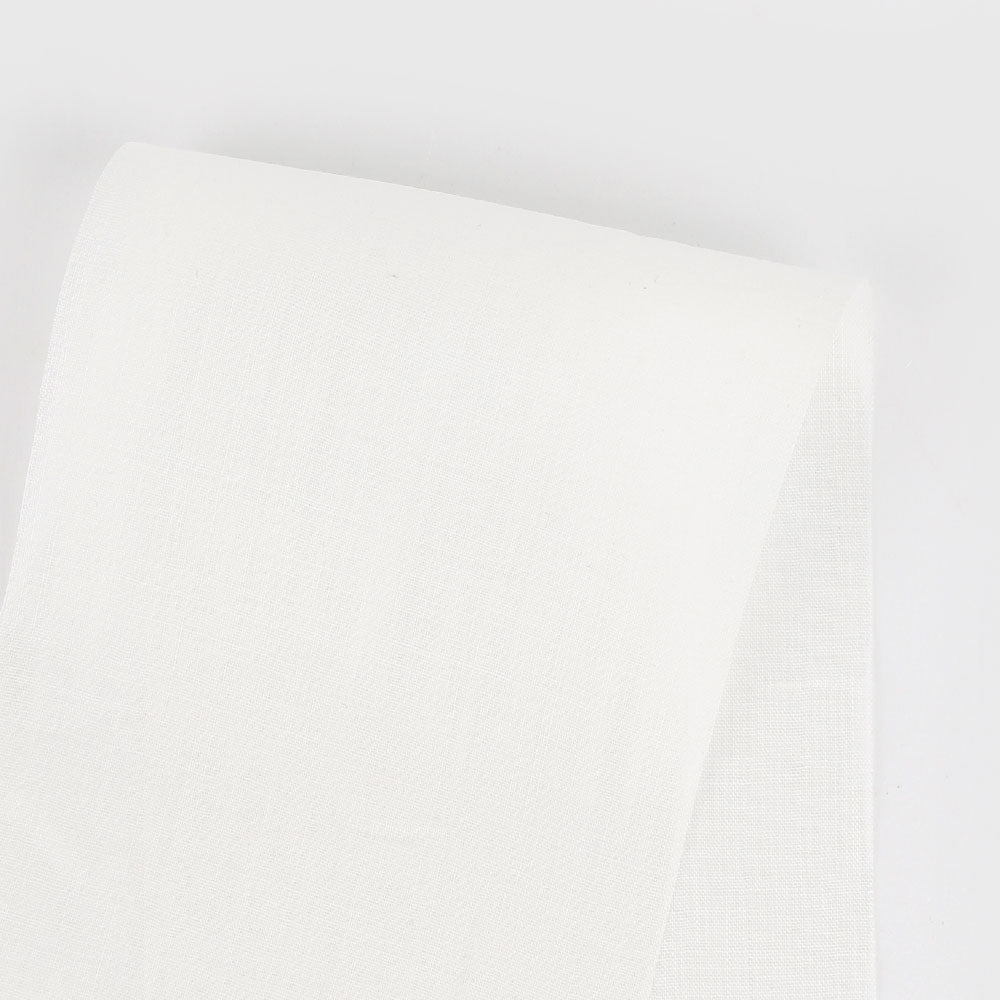 Narrow Linen Voile - White