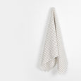 Midweight Stripe Cotton Crepe - Ivory