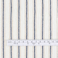Midweight Stripe Cotton Crepe - Ivory