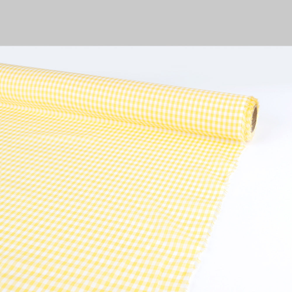 W |  Tencel/Cotton Mini Gingham - Yellow