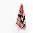 Multi Stripe Silk Twill Lining - Strawberry Patch