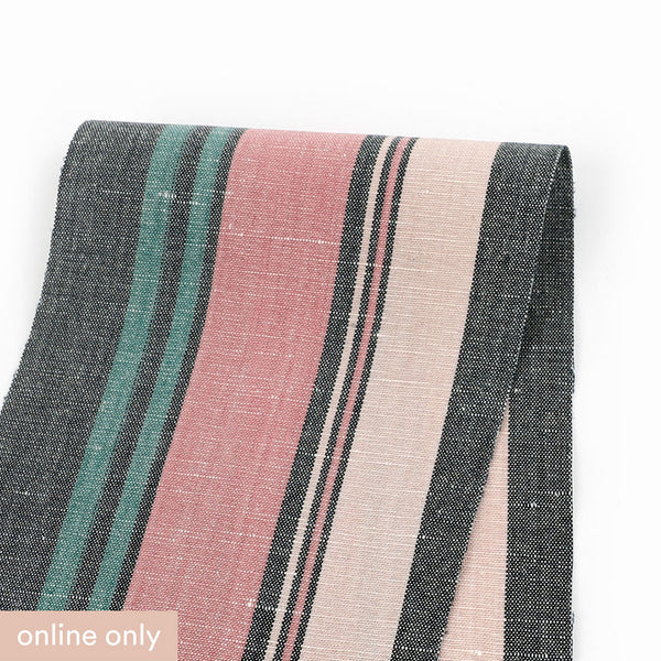 Multi Stripe Tencel / Linen - Dark Spring