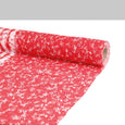 Petal Paint Strip Crinkle Silk / Cotton - Red