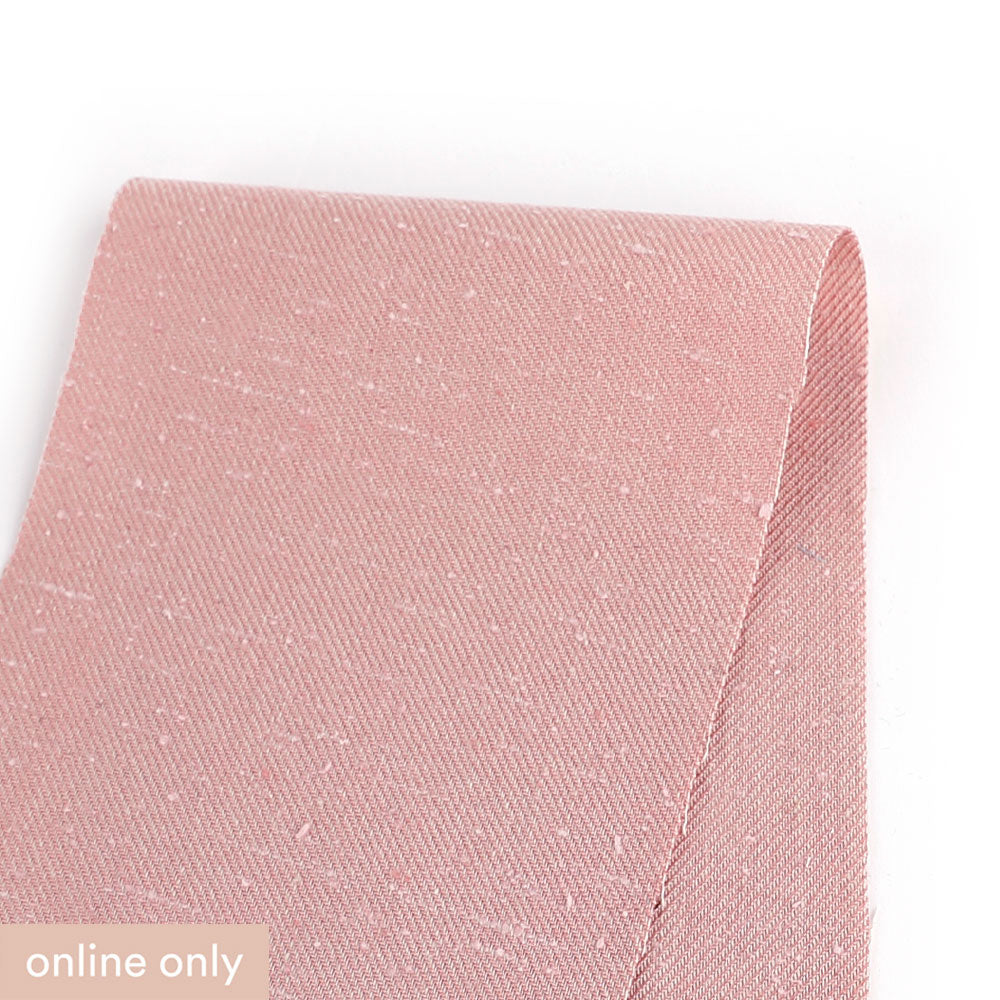 Silk Slubbed Cotton Twill - Pink Sandstone