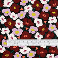 Poppy Meadow Stretch Cotton - Black Mix