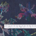 Hellebore Embroidered Cotton - Indigo Multi