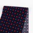 Small Flower Dot Motif Rayon Crepe - Ink
