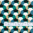 Retro Tile Viscose Twill - Chrysocolla