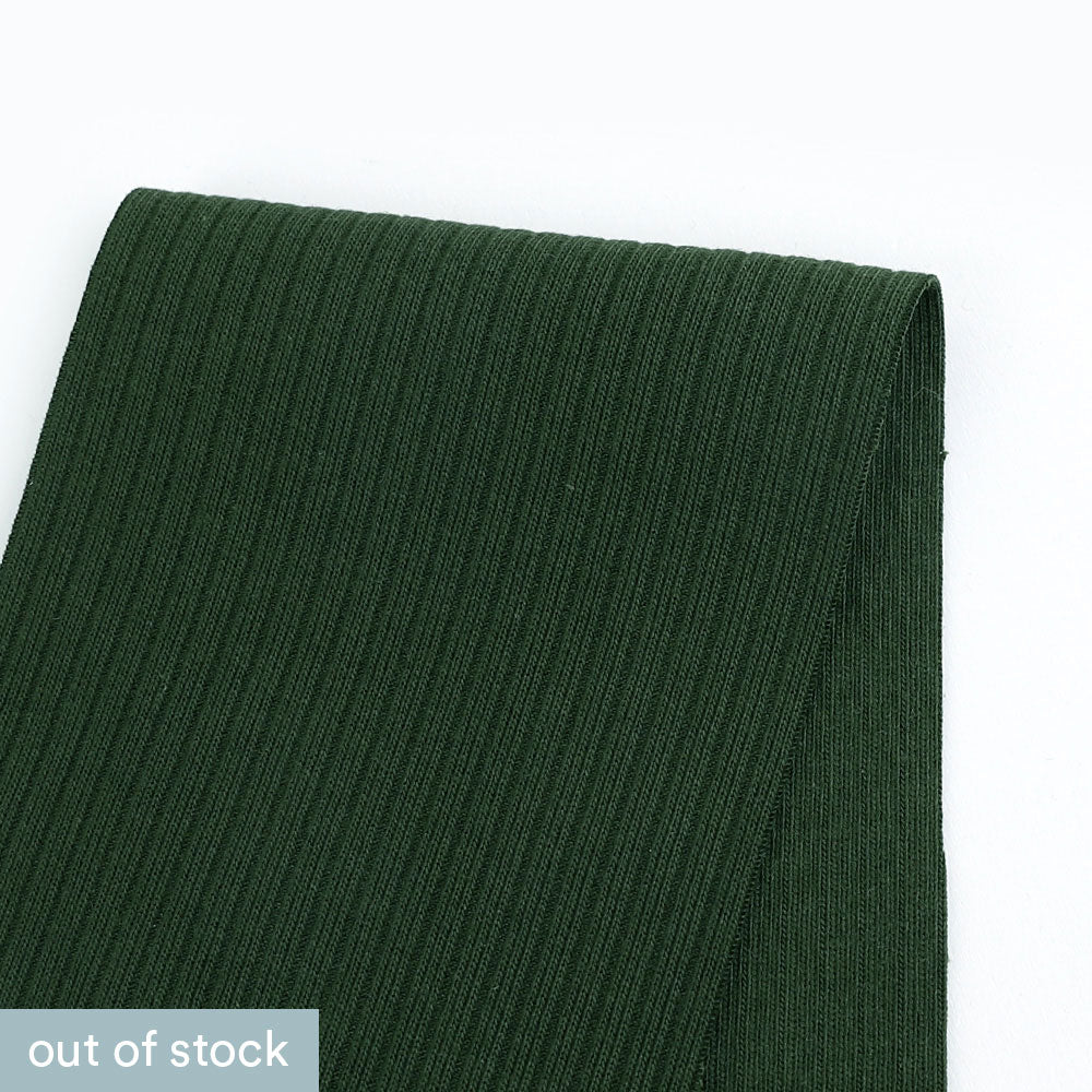 Organic Cotton Rib - Forest – The Fabric Store Online