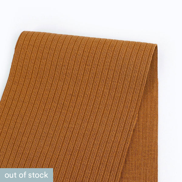 Organic Cotton Rib - Ochre