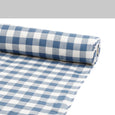 Fleck Cotton / Linen Gingham - Cadet Blue