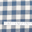 Fleck Cotton / Linen Gingham - Cadet Blue