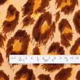 Leopard Print Cotton / Linen Canvas - Spice