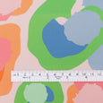 Paint Splotch Stretch Cotton Sateen - Pink Mix