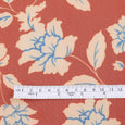 Flowering Vine Stretch Mesh - Rust / Cream