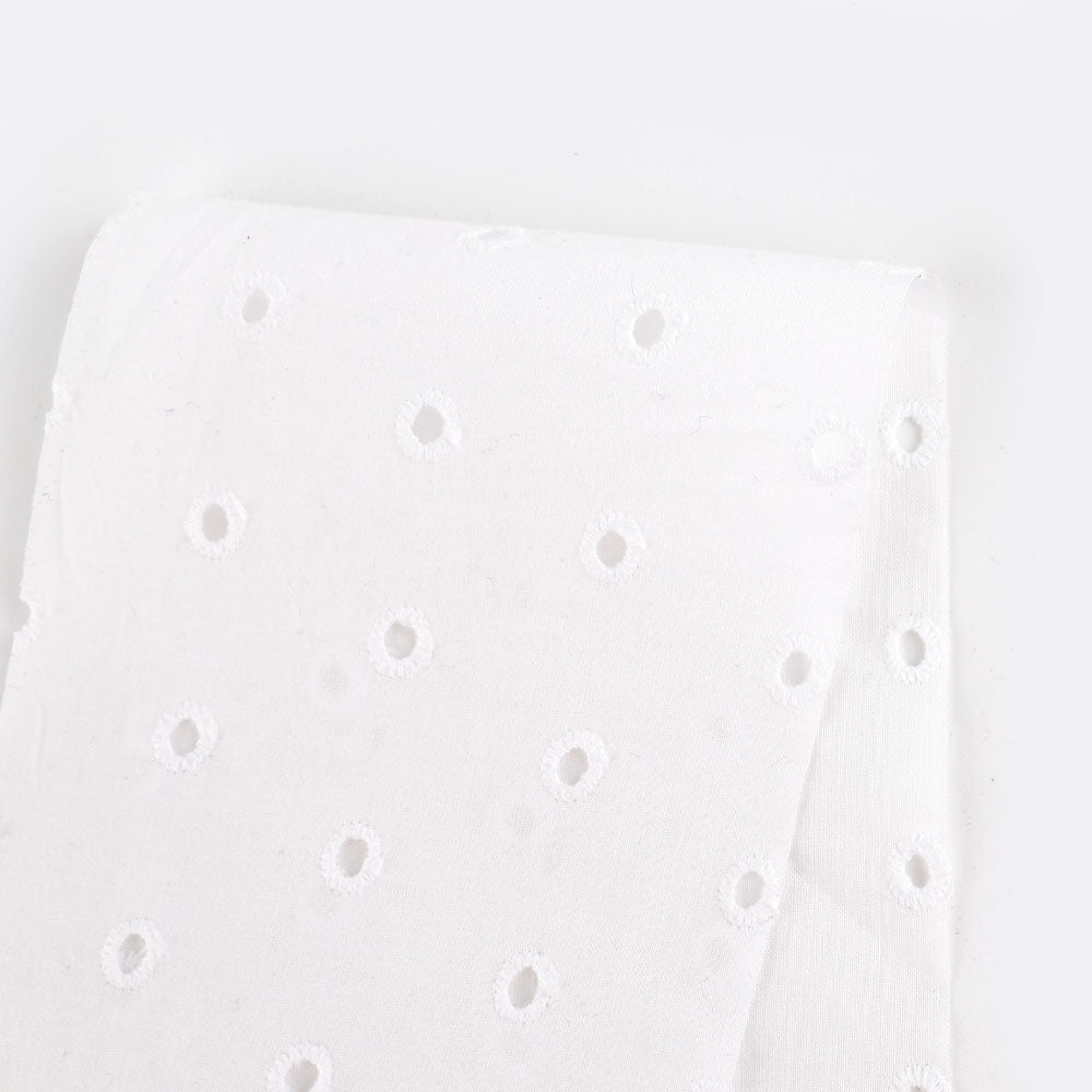 Scalloped Broderie Anglaise - White