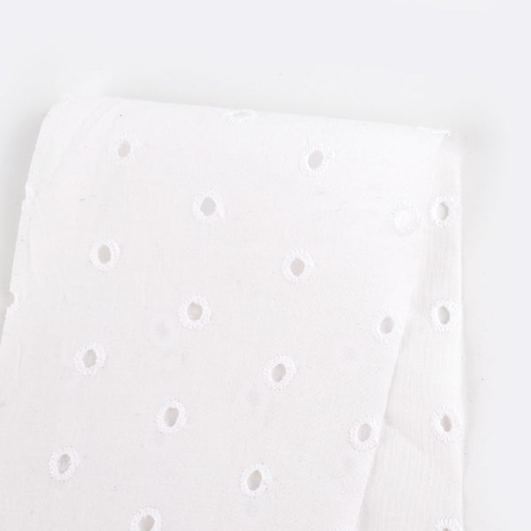 Scalloped Broderie Anglaise - White