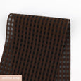 Sheer Check Silk / Cotton - Black Coffee