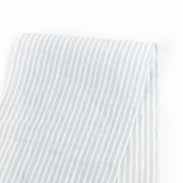 Sheer Striped Cotton Voile - Mist
