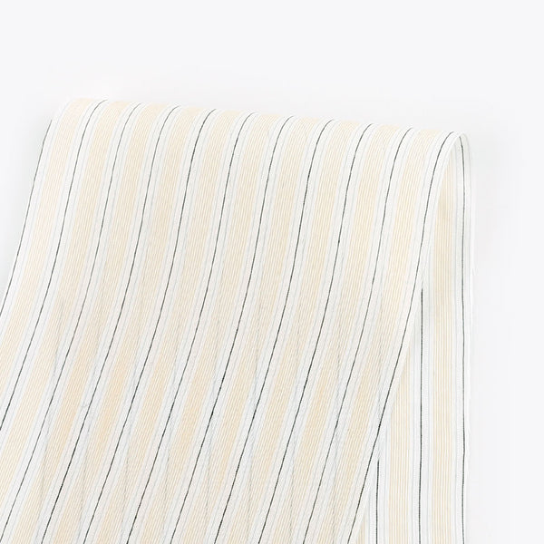 Sandwich Stripe Cotton / Silk - Yellow