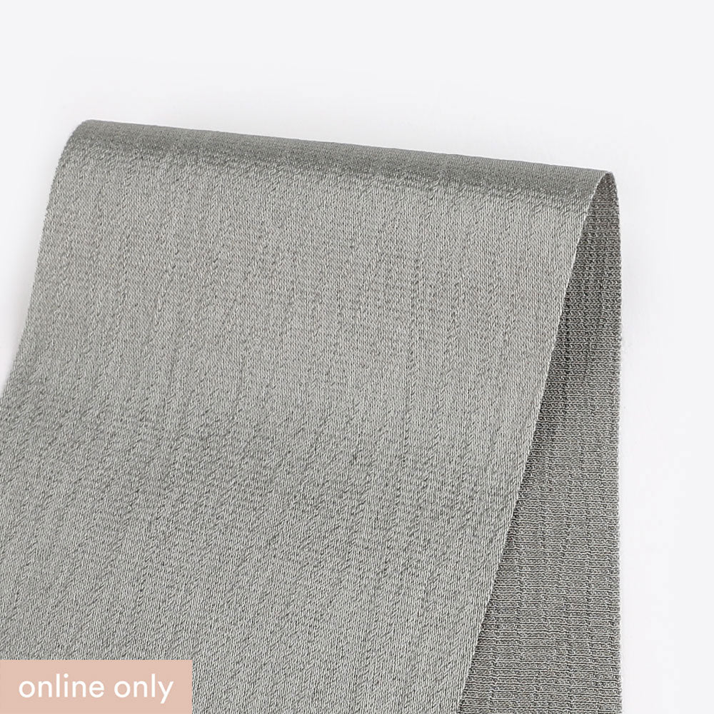 Grey Crinkle Viscose Fabric