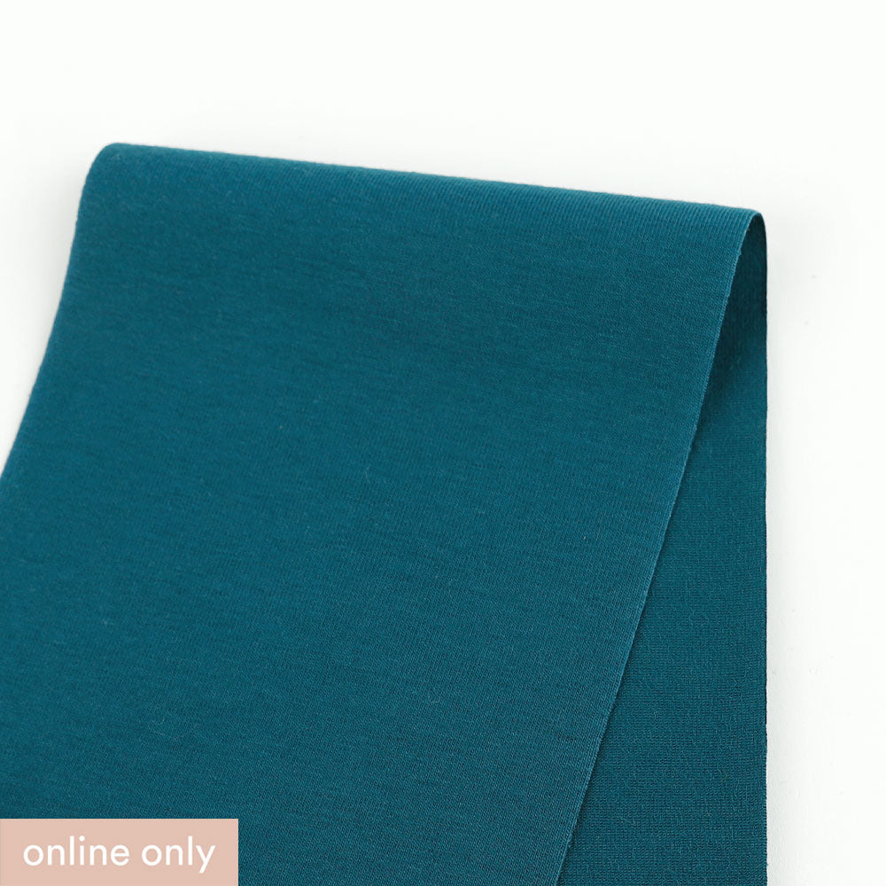 Stretch Cotton Single Jersey - Dark Teal