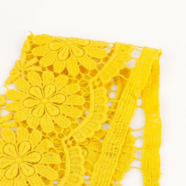 Bloom Cotton / Tencel Guipure Lace - Dandelion